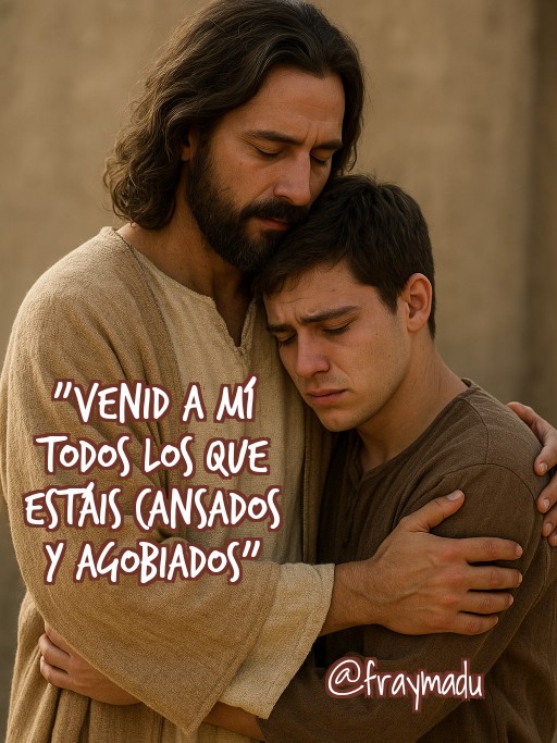 🗓️  15 octubre 2025

📖 "Venid a mí todos los que estáis cansados y agobiados"

🕯Cuando el camino se haga largo, cuando te fallen las fuerzas, cuando creas que no puedes más... Descansa en Él, déjate abrazar por Él. No digas nada, sólo descánsate en Él...

#evangelio