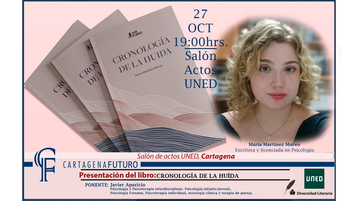 El próximo día 27 estaremos acompañando a María en la presentación de su libro en la UNED. No te lo pierdas!