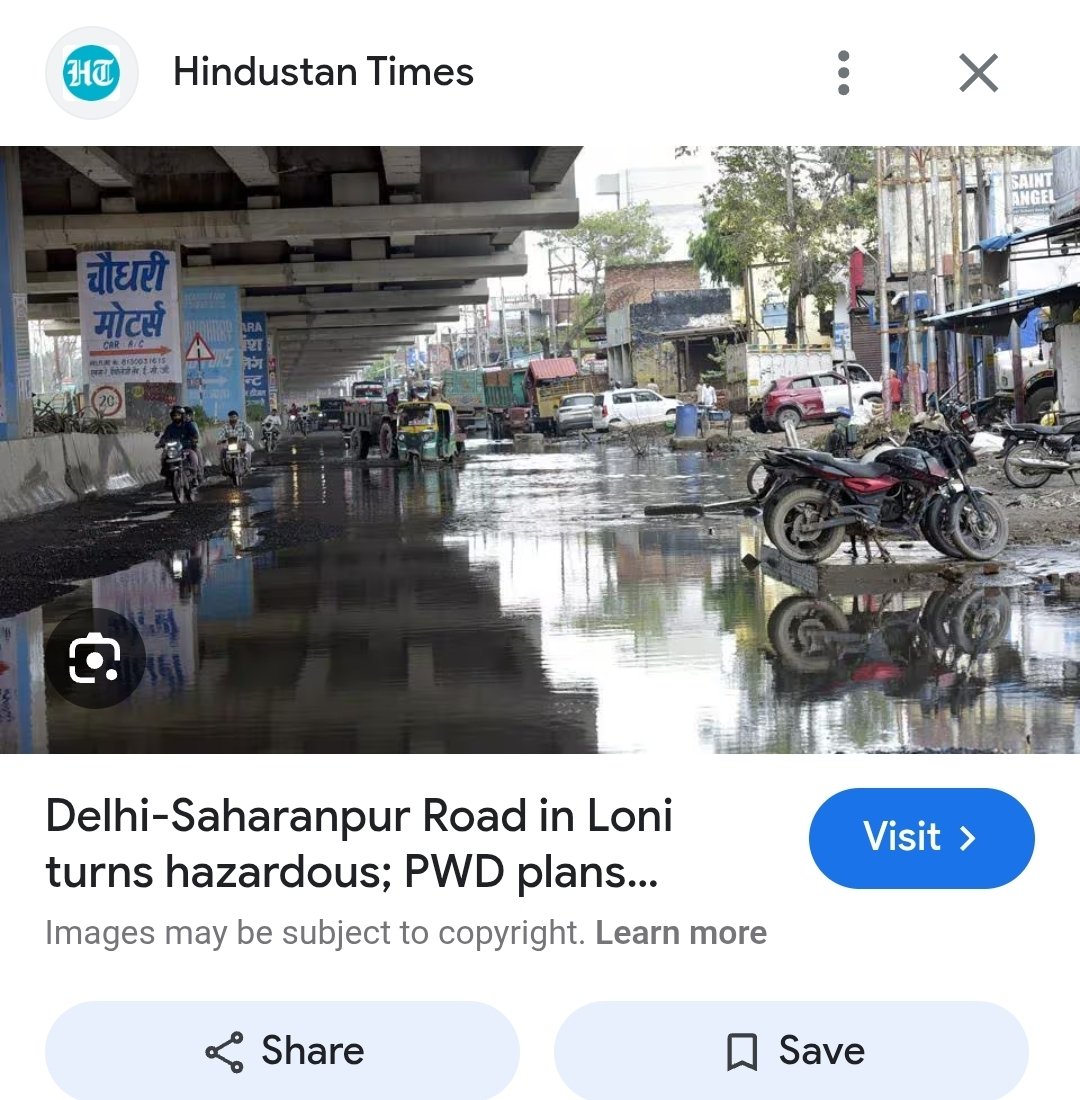 माननीय मुख्यमंत्री श्री योगी जी, लोनी गाज़ियाबाद में रोज़ का ट्रैफिक जाम आम बात है, टूटी फूटी और गढ़ों वाली सड़कों के कारण लोकल लोगों की तकलीफ़ साफ़ दिखाई देती है। कृपया कर इस तरफ़ ध्यान दे। धन्यवाद।