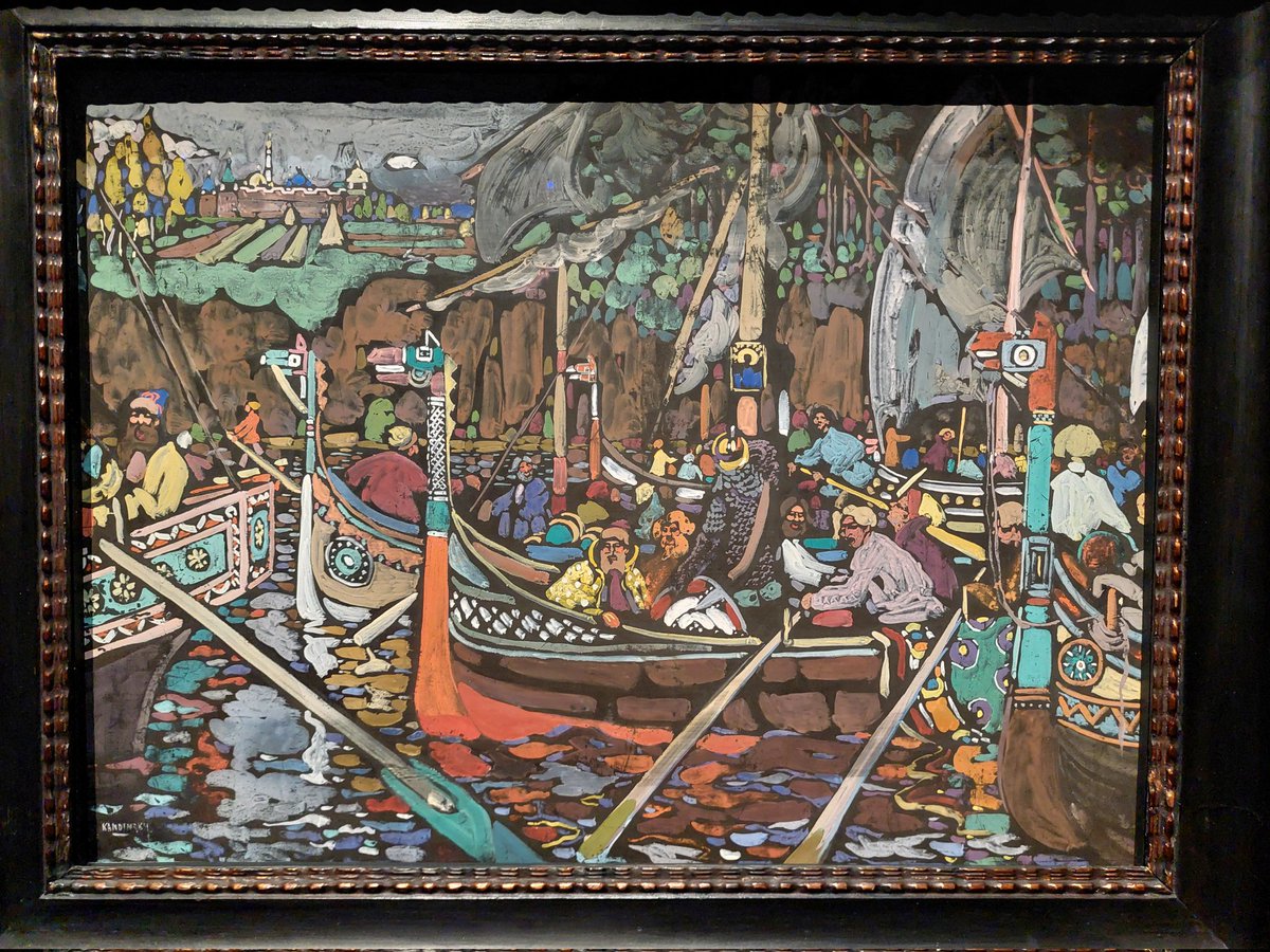 Sebphanes's tweet image. Kandinsky spirituel, "primitiviste", synesthésique, mais surtout musical à la Philharmonie de Paris !