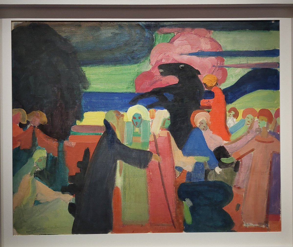 Sebphanes's tweet image. Kandinsky spirituel, "primitiviste", synesthésique, mais surtout musical à la Philharmonie de Paris !