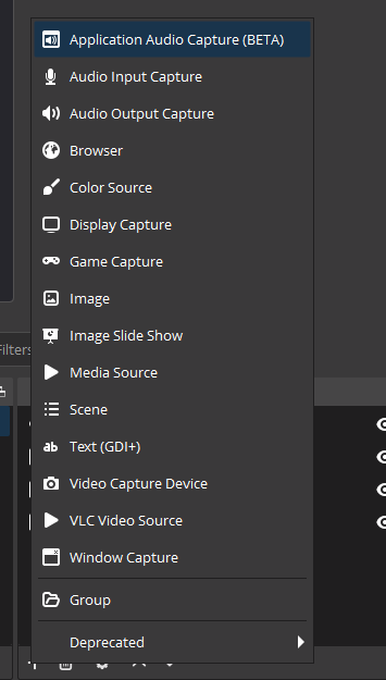 bruvfv's tweet photo. @ryptidz its really easy just add the "Application Audio Capture" source then select the window you want to capture the audio from. Then depending on how many tracks you use is how many you want to be ticked.
This is how it should look. https://t.co/69FVK8lzEC