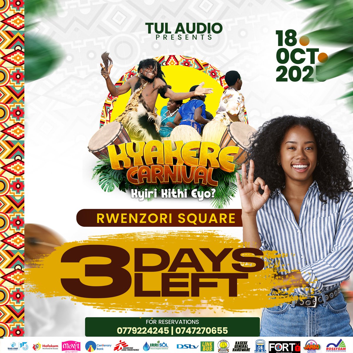 Have you got you ticket already? we are just remaining with only three days to <a href="/KyakereCarnival/">Kyakere Carnival</a> 

#JahBless