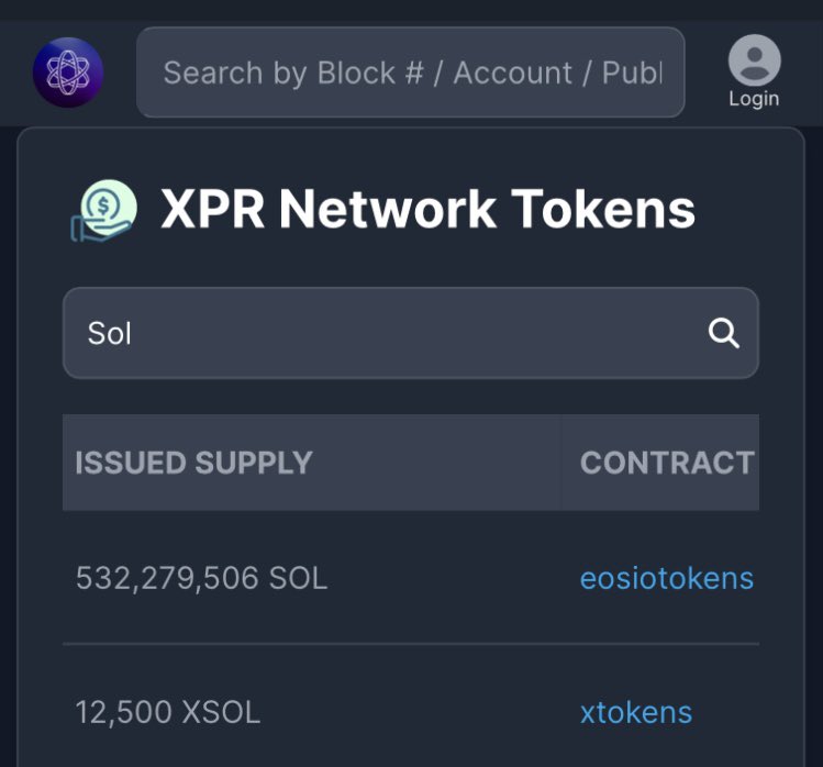 5und6r's tweet photo. @CryptoCurrent77 @name However, their Issued Supply and Contract names are different in XPR Network Explorer. https://t.co/jj08fyyLPP