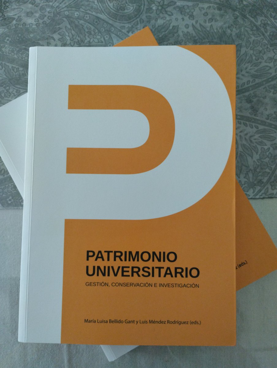#Publicación 
Acaba de publicarse Patrimonio Universitario. Gestión, Conservación e Investigación, una nueva publicación editada por Editorial Universidad de Granada donde se incluye mi capitulo "Patrimonio universitario latinoamericano: un horizonte compartido"
#Patrimonio