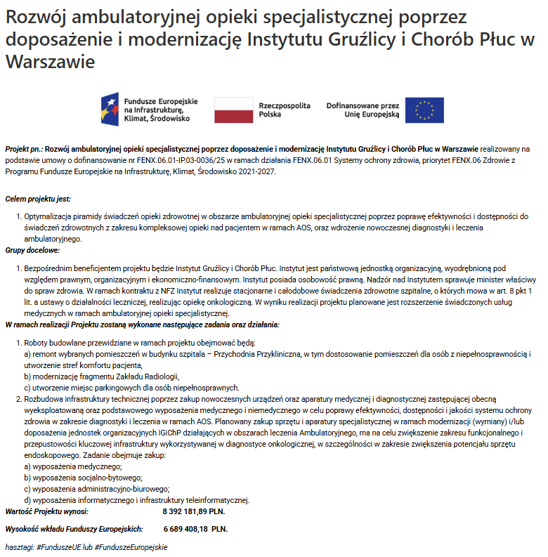 Instytut Gruźlicy i Chorób Płuc tweet media