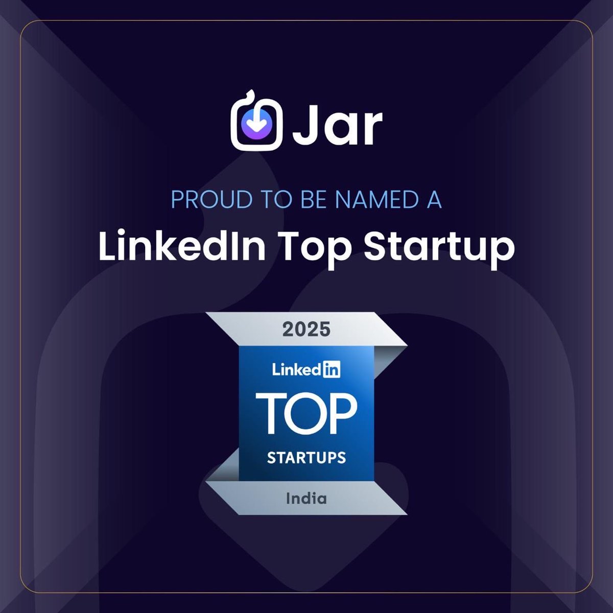 Third time in a row, we’ve been recognised as one of LinkedIn’s Top Startups 🏆

This is a testament to the belief of our users, the relentless energy of our team, and the mission that drives us every day.