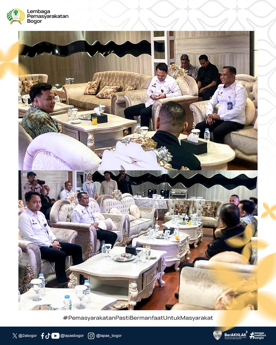 2aBogor's tweet photo. Bersinergi dengan DPRD Kota Bogor, Kalapas Bogor Jalin Silaturahmi Dan Kolaborasi !

Hi #SobatElpale Kalapas Kelas IIA Bogor, R. Budiman P. Kusumah, berkunjungn ke DPRD Kota Bogor dan langsung disambut hangat oleh Ketua DPRD, Dr. Adityawarman Adil. https://t.co/7zqX9KM67B