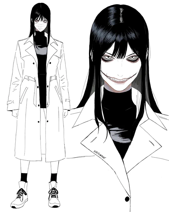 kuchisake-onna (the slit-mouthed woman) 