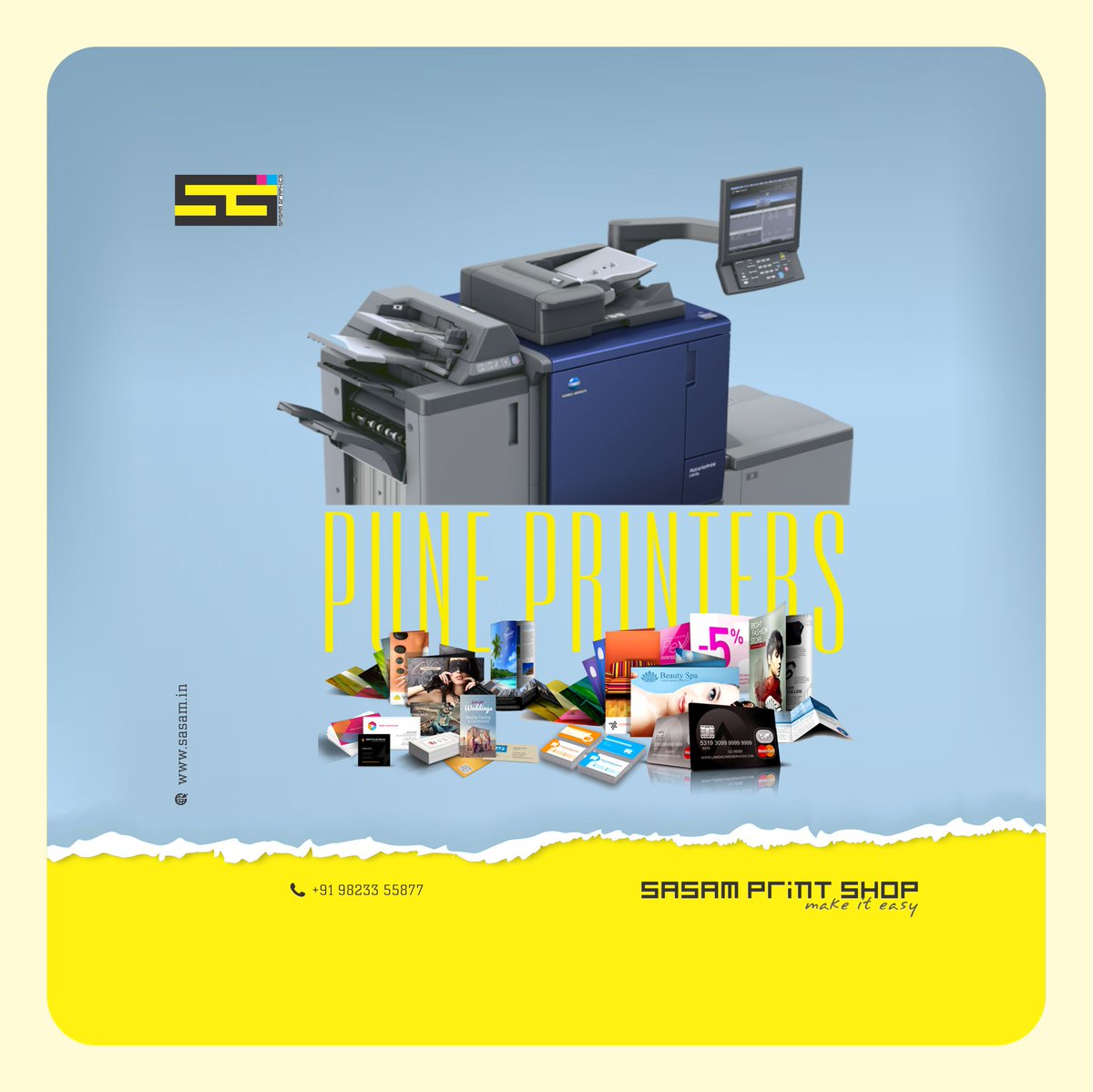 sasam_graphics's tweet image. 🖨️ Your One-Stop Destination for Printing in Pune 

#Sasam #PrintShop #Pune 
📞 Call/WhatsApp: +91 98233 55877 🌐 Visit: sasam.in

#DigitalPrintingPune #CustomPrintsIndia #StickerPrintingPune #BusinessCards #ExhibitionStandee #PrintingRatesPune #SasamPrintShop