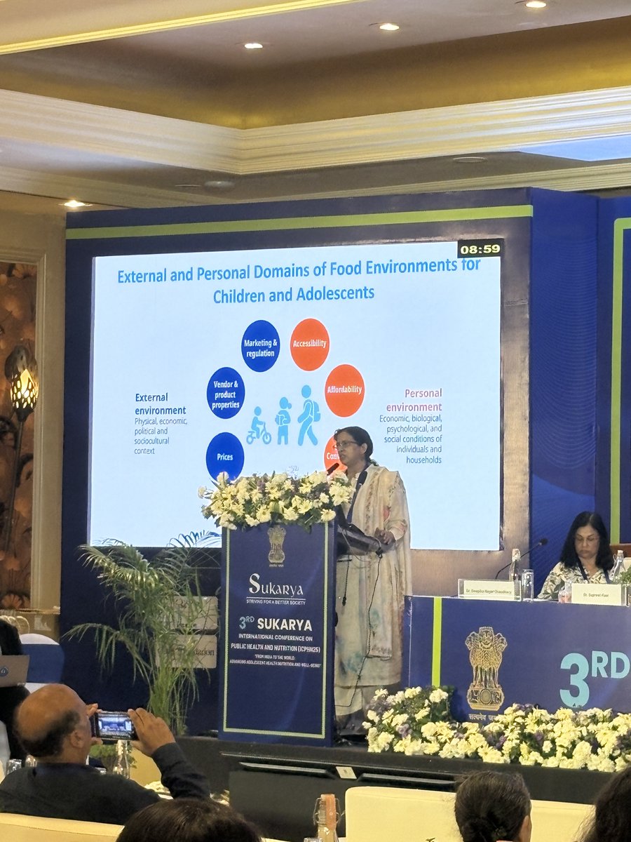 Ms. Preetu Mishra, Nutrition Specialist, UNICEF India Country Office, New Delhi, spoke on “Tackling the Triple Burden of Malnutrition in India: Insights from the ‘Let’s Fix Our Food’ Consortium.” 🌿

She highlighted the global struggle of being both underweight and overweight.