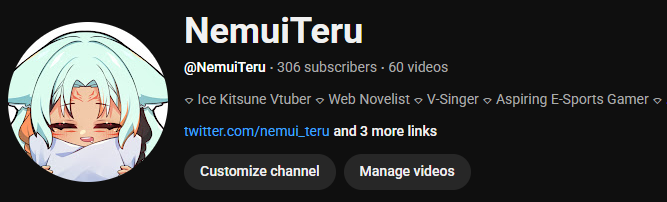 nemui_teru's tweet photo. Just realized I hit 300 subscribers on Youtube. Yay \o/ https://t.co/an0X5EwcIX