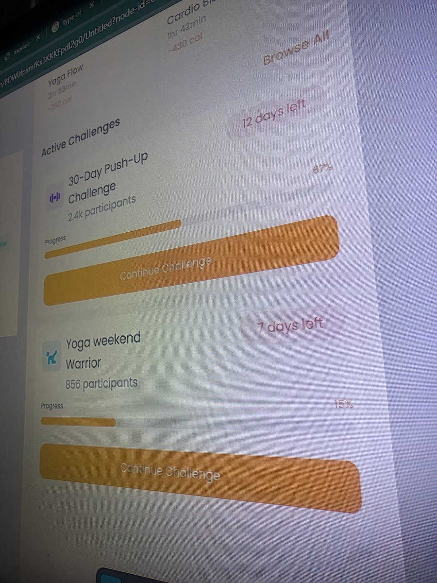 Uikelvin007's tweet image. designed a workout app that lets you drop your routines to the crew & track your glow-up ๐ฒ๐ฅ
accountability, progress, and a lil flex all in one.
fitness just got social ๐
#UXUI #FitnessApp #BuiltNotBought