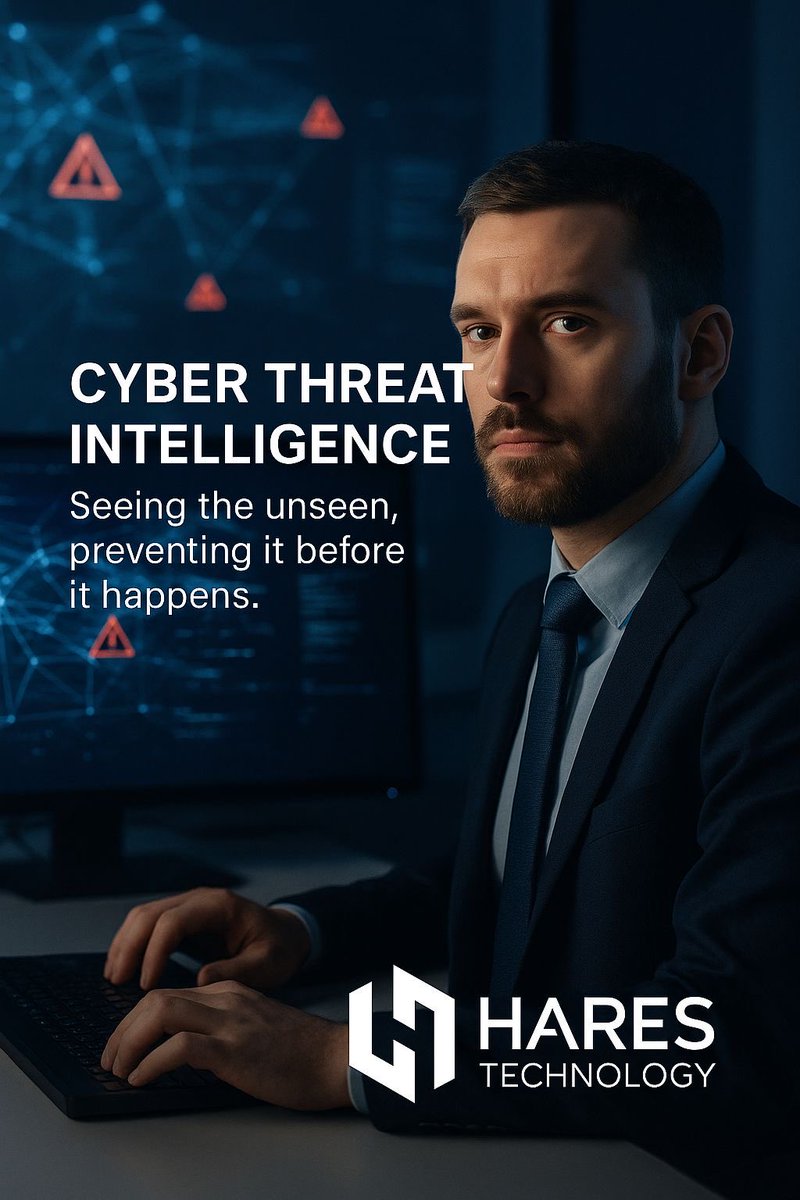 🔍 Cyber Threat Intelligence (CTI) isn’t about reacting it’s about predicting.

At Hares Technology, we help organizations see what others can’t and stop threats before they strike.

Because prevention starts with intelligence.

🧠 Detect. Analyze. Prevent.

#HaresTechnology #CTI