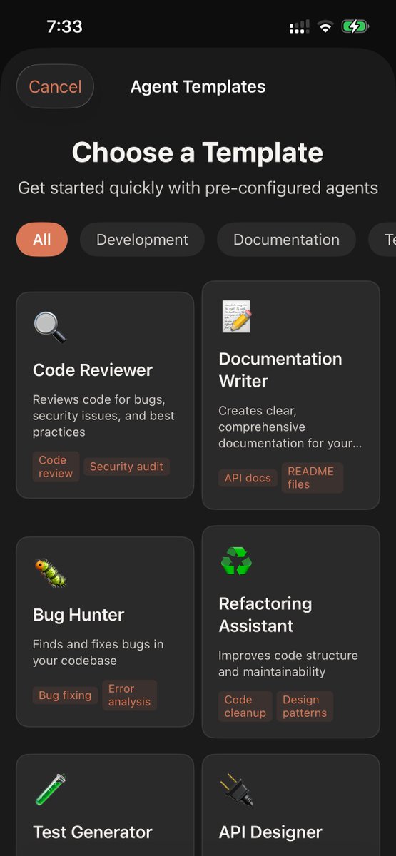 jjack_arturo's tweet photo. It's all coming together 😁. The #AutoJack app I built in September is now connected via a #Cloudflare tunnel.

Multiple agents run asynchronously. Push notifications ✅. Lock screen live status ✅. It's very cool 😎 #AI https://t.co/Au0OyZsi7n