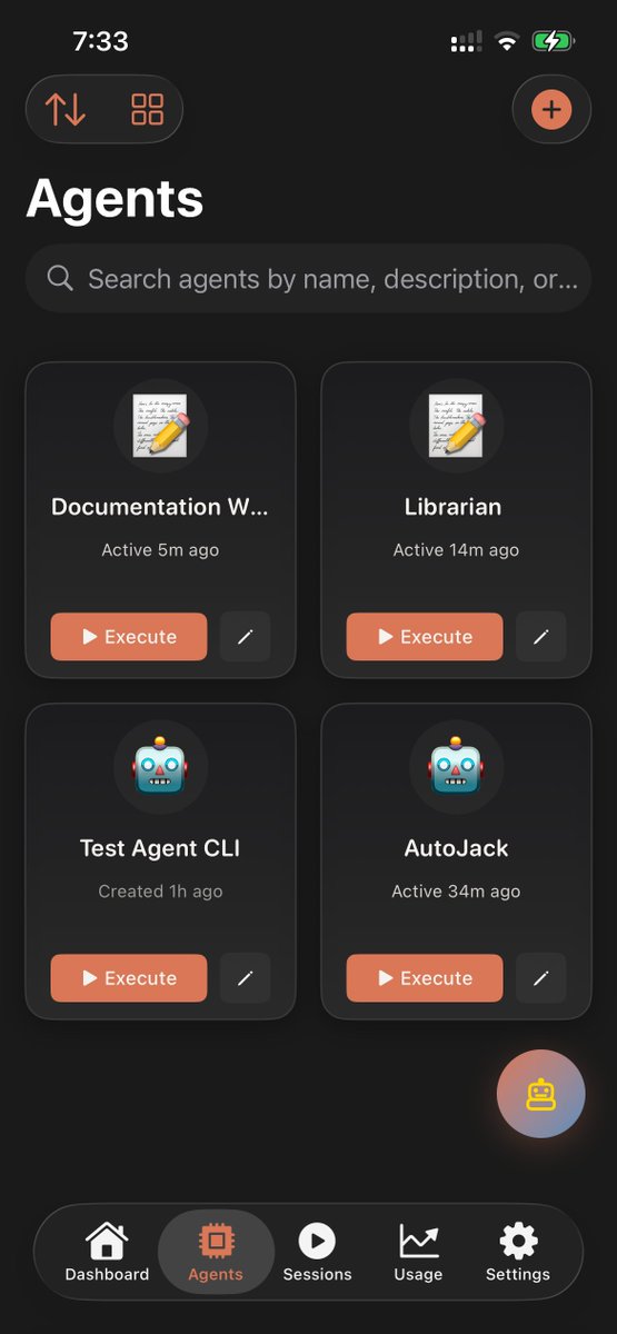 jjack_arturo's tweet photo. It's all coming together 😁. The #AutoJack app I built in September is now connected via a #Cloudflare tunnel.

Multiple agents run asynchronously. Push notifications ✅. Lock screen live status ✅. It's very cool 😎 #AI https://t.co/Au0OyZsi7n