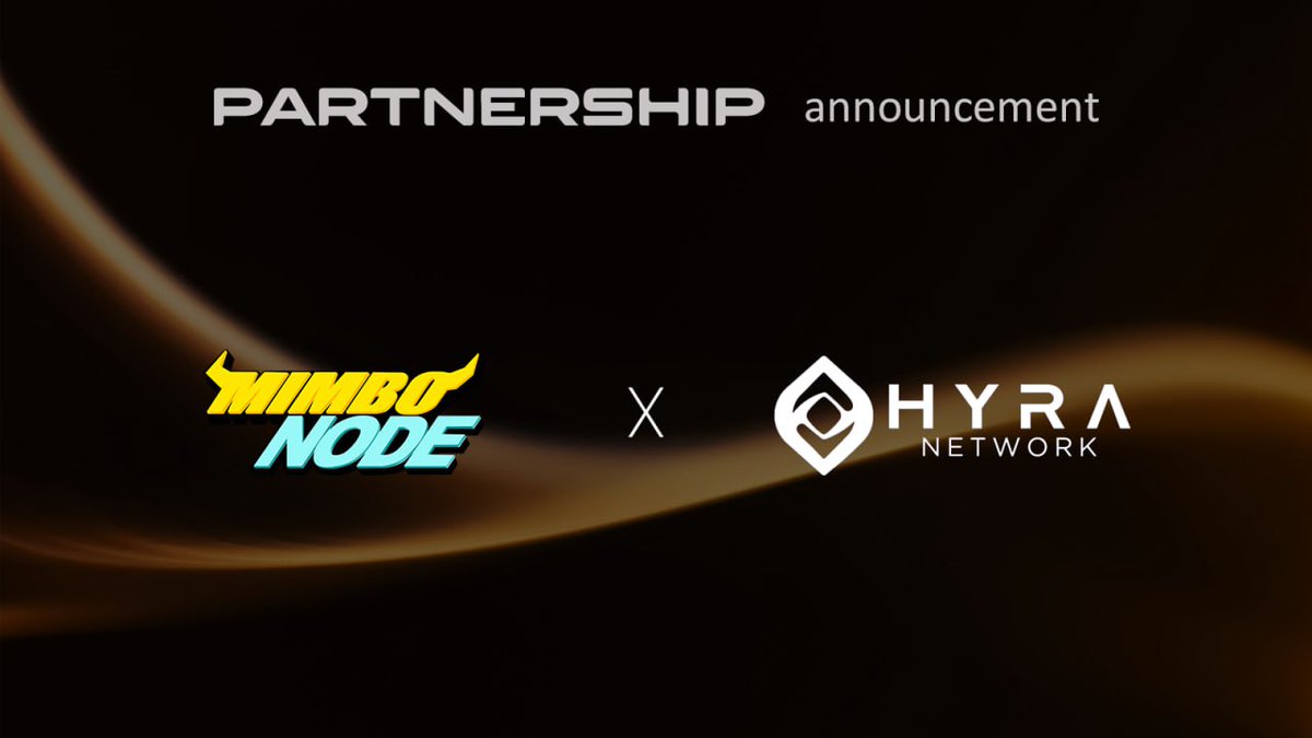 MimboNode's tweet image. 🙌 MIMBO Node x Hyra Network Partnership 🙌
We’re excited to announce our partnership with @hyranetwork, the world’s first Layer-3 blockchain democratizing decentralized AI edge computing with its Train-to-Earn model. ⚡️🤖
🚀 With MIMBO’s GameFi ecosystem and Hyra’s AI + DePIN…