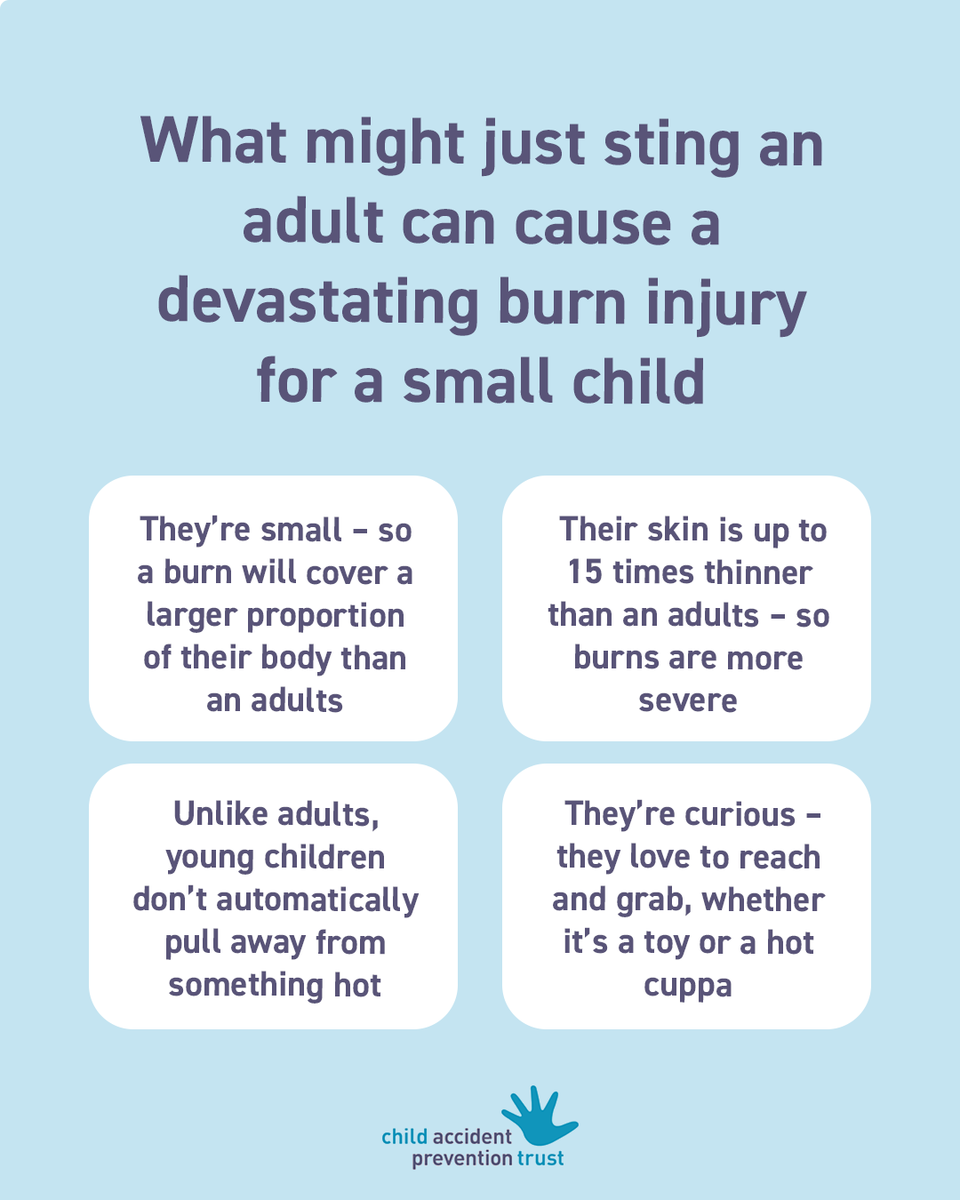 CAPTcharity's tweet photo. Today we’re supporting @CBTofficial and National Burns Awareness Day. Please share this message to help spread that word that one spill can change a child’s life.

For more top tips download our free guide: https://t.co/UYqo8eO6JD

#BeBurnsAware #NBAD2025 https://t.co/MrGYtVrwiM