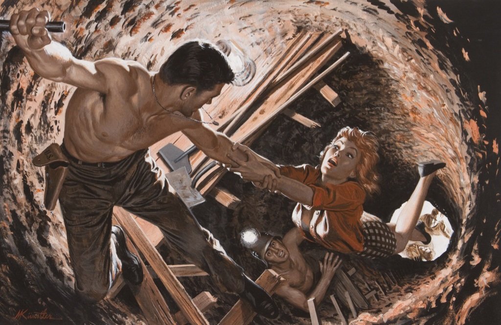 Mort Künstler - "Buried Alive for Four Months," Stag (1965)
