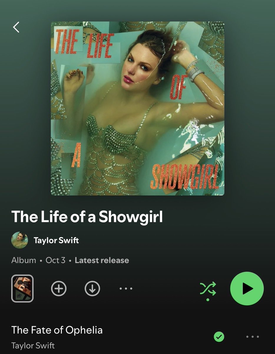ttheprophecy's tweet image. 🚨| Taylor Swift has added a special new exclusive album cover for "The Life of a Showgirl" on Spotify and Apple Music only!
You have to stream the entire album front to back to unlock it! ⬇️🎪❤️🔥