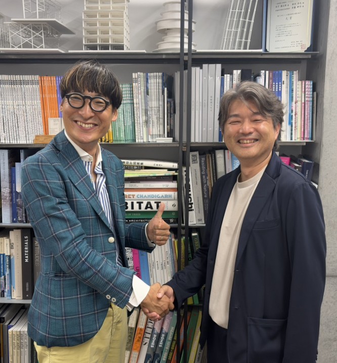 struct_lab's tweet photo. 【広報担当よりお知らせ】
ANDO Imagineering Group（AIG）の代表で建築構造家の安藤耕作様と、弊社代表・小林玄彦による座談会を開催しました。
https://t.co/AbpWvUrMTB
当日はAIGのオフィスにお伺いし、今後の展望や構造設計業界の未来・課題について活発に意見を交わしました。

#建築構造　#AIG　#ストラボ