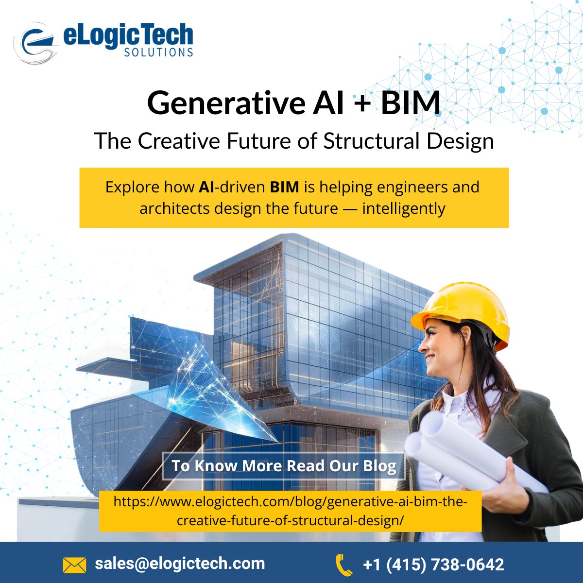 eLogicTechCAD's tweet image. What if your design could think? 🧠🏗️
Explore how AI-driven BIM is helping engineers and architects design the future — intelligently.
👉 Read the blog: [elogictech.com/blog/generativ…]
#elogictechsolutions #generativeai #bim #aiinconstruction #digitalengineering #structuralengineering