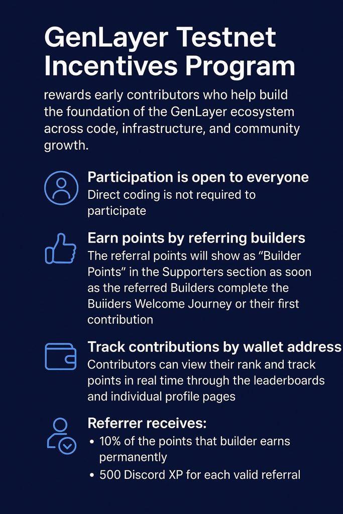 h_eadboy's tweet image. Gen-layer is upgrading the game , @GenLayer introduces a unique builder programme, this is a call to all builders, its purpose is to reward early contributors who helps build the foundation of genlayer ecosystem ,
-Participation is opened to everyone,you don’t have to be a coder
