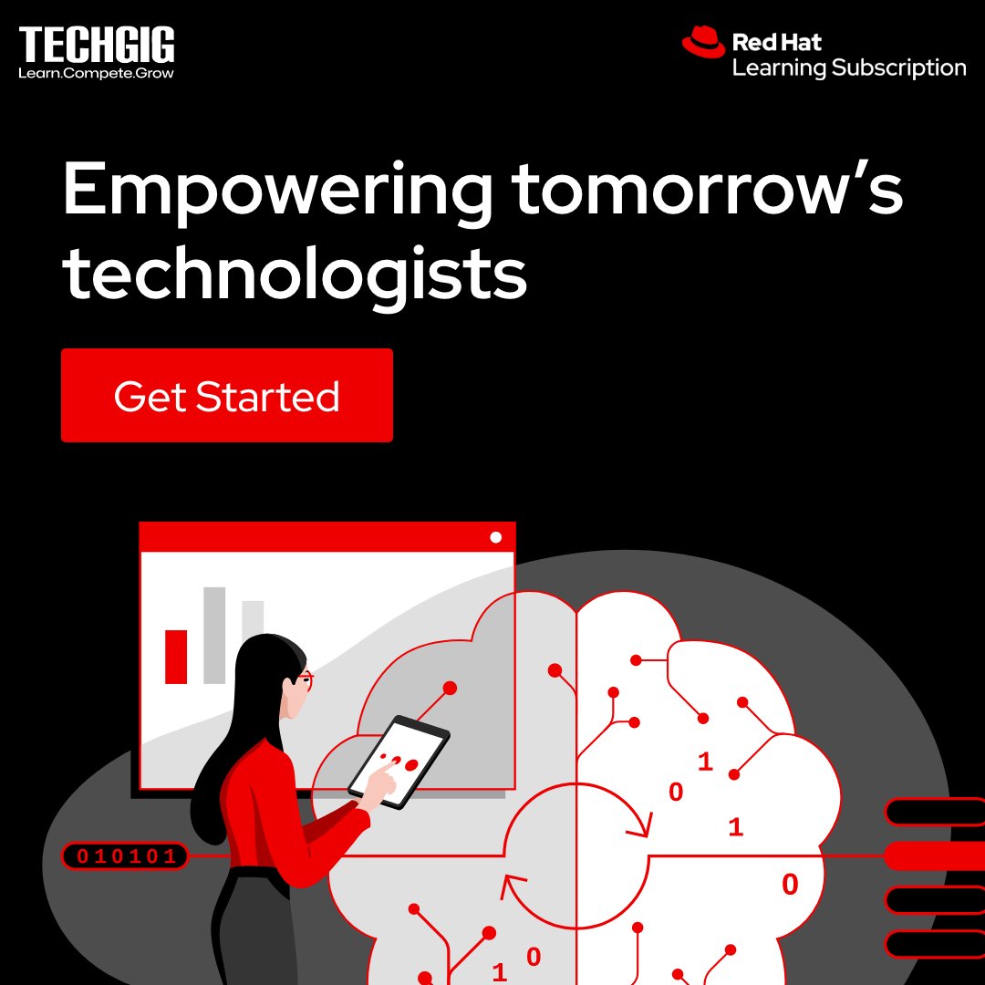 Empower your tech career with Red Hat Learning Subscription 🚀

Gain real-world skills, hands-on labs &amp; certifications at your pace!
Get Started-redhat.com/en/services/tr…

#RedHat #TechGig #Upskill #LearnTech