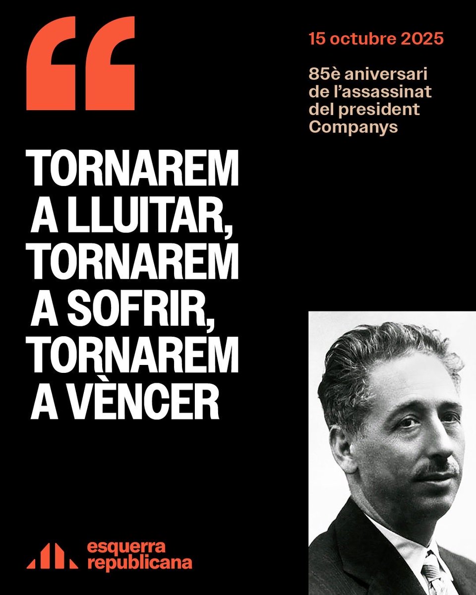 85è aniversari de l’assassinat del President Companys
