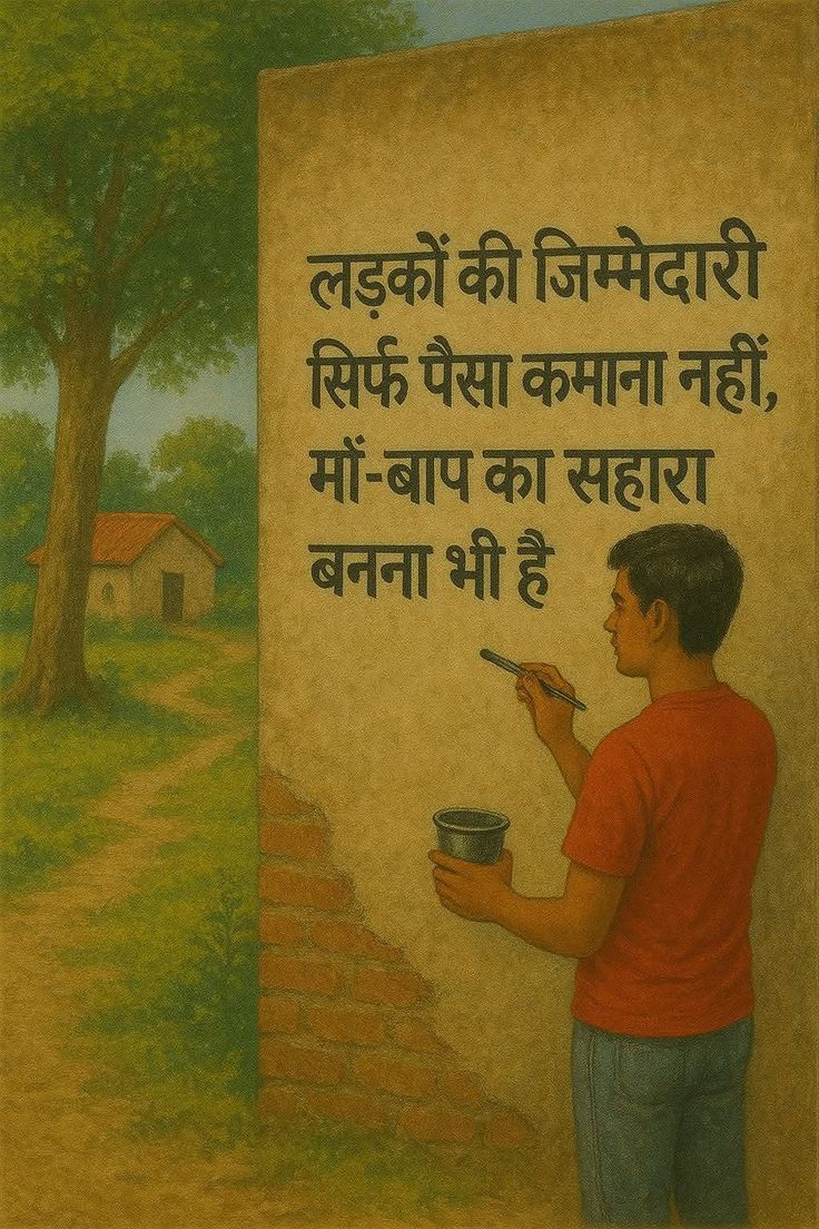 हर औलाद को चाहिए कि अपनी ज़िंदगी में खूब पैसा कमाए,

लेकिन साथ साथ अपने मां बाप का सहारा भी ज़रूर बने !!