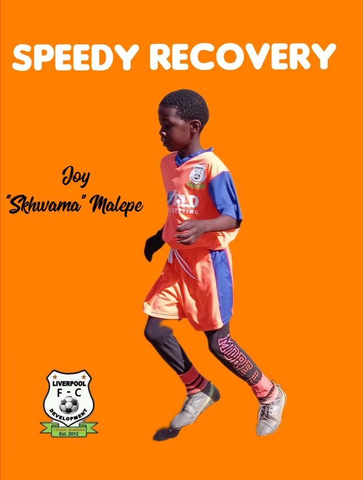 development_fc's tweet image. Get well soon Joy
The club would like to wish Joy Skhwama Malepe a speedy recovery. Yesterday he missed the training session due to injury sustained.
#SpeedyRecovery #JoyMalepe #ForeverLiverpool #TeamyoDumo