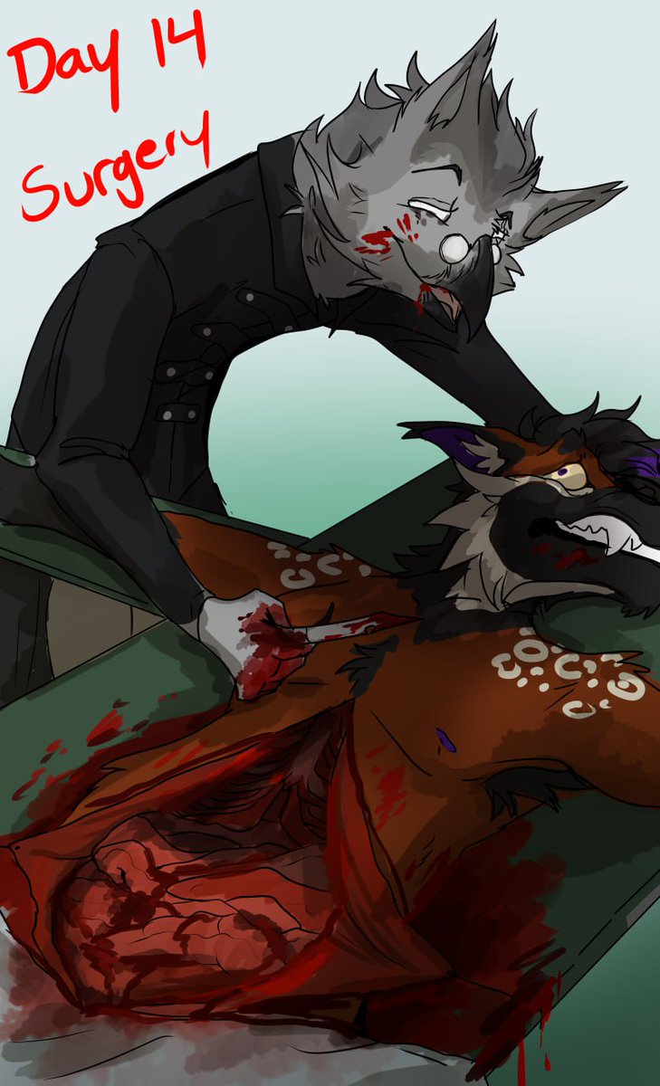 #goretober days 14 - surgery 
Ft Giuseppe on telegram and <a href="/khrisdragon/">maw munch 🗡️</a>