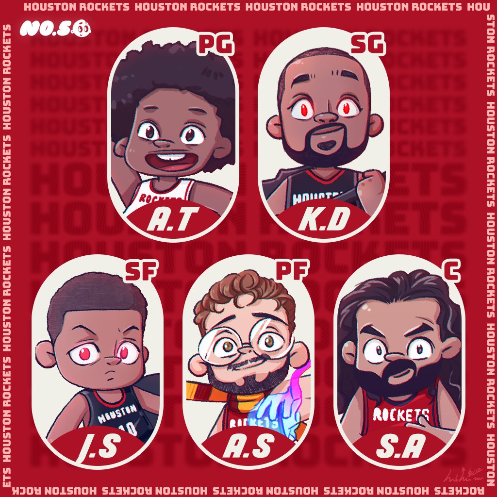 mihawu's tweet photo. Tip-Off Today - Party of the Big Fellas🚀

@jabarismithjr @HoustonRockets
@PauloAlvesNBA @KellyIko 
@BiasedHouston 
@Jonathan_Feigen @RedNinetyFour 
@BradeauxNBA 
#mihawu #houstonrockets #jabarismithjr #kevindurant #alperenşengün #amenthompson #Stevenadams https://t.co/Qzvd1UyBvv