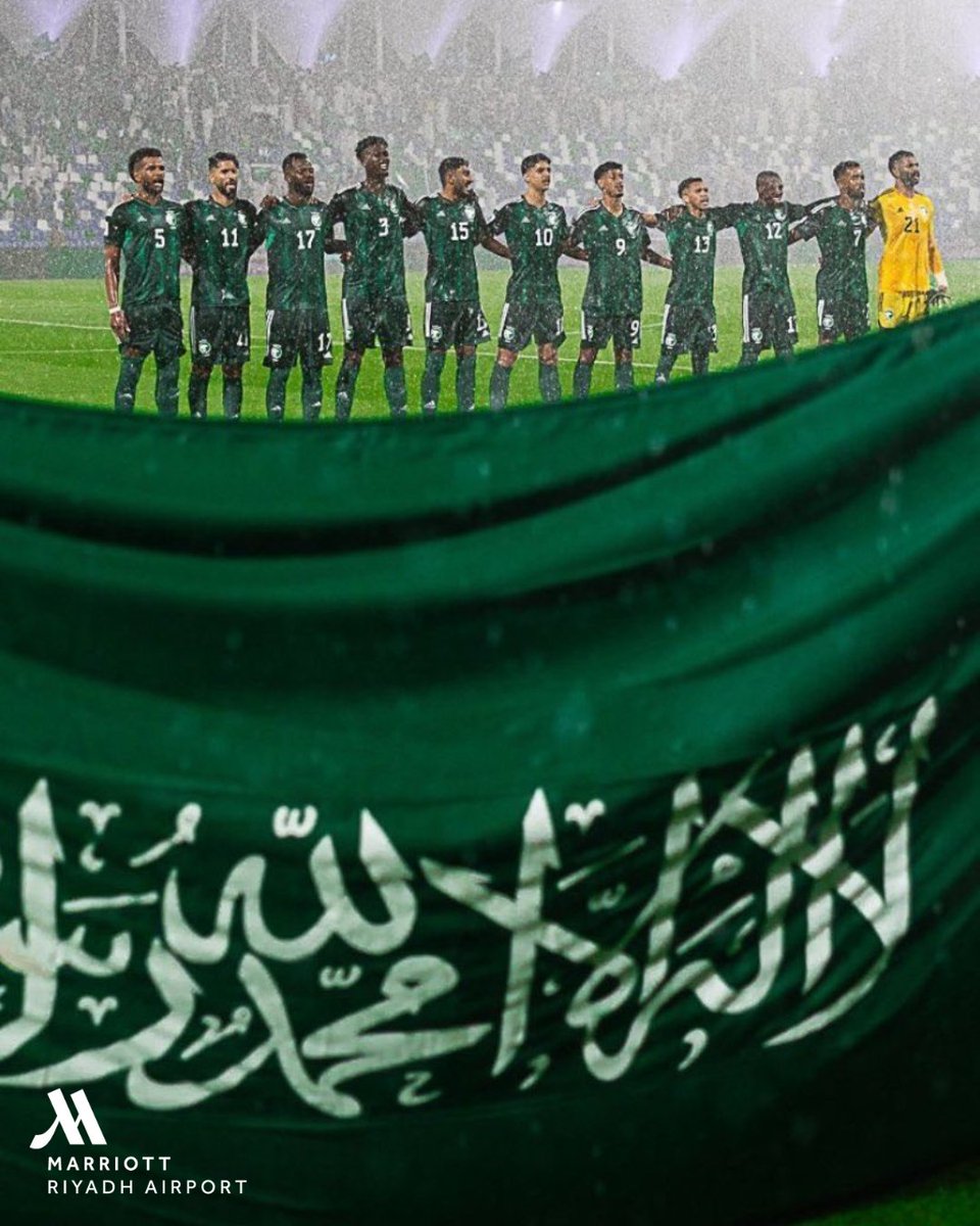 نبارك لمنتخبنا التأهل لكأس العالم🦅🇸🇦 

#الأخضر_إلى_كأس_العالم_2026 
#ماريوت_مطار_الرياض
#RiyadhAirPortMarriott