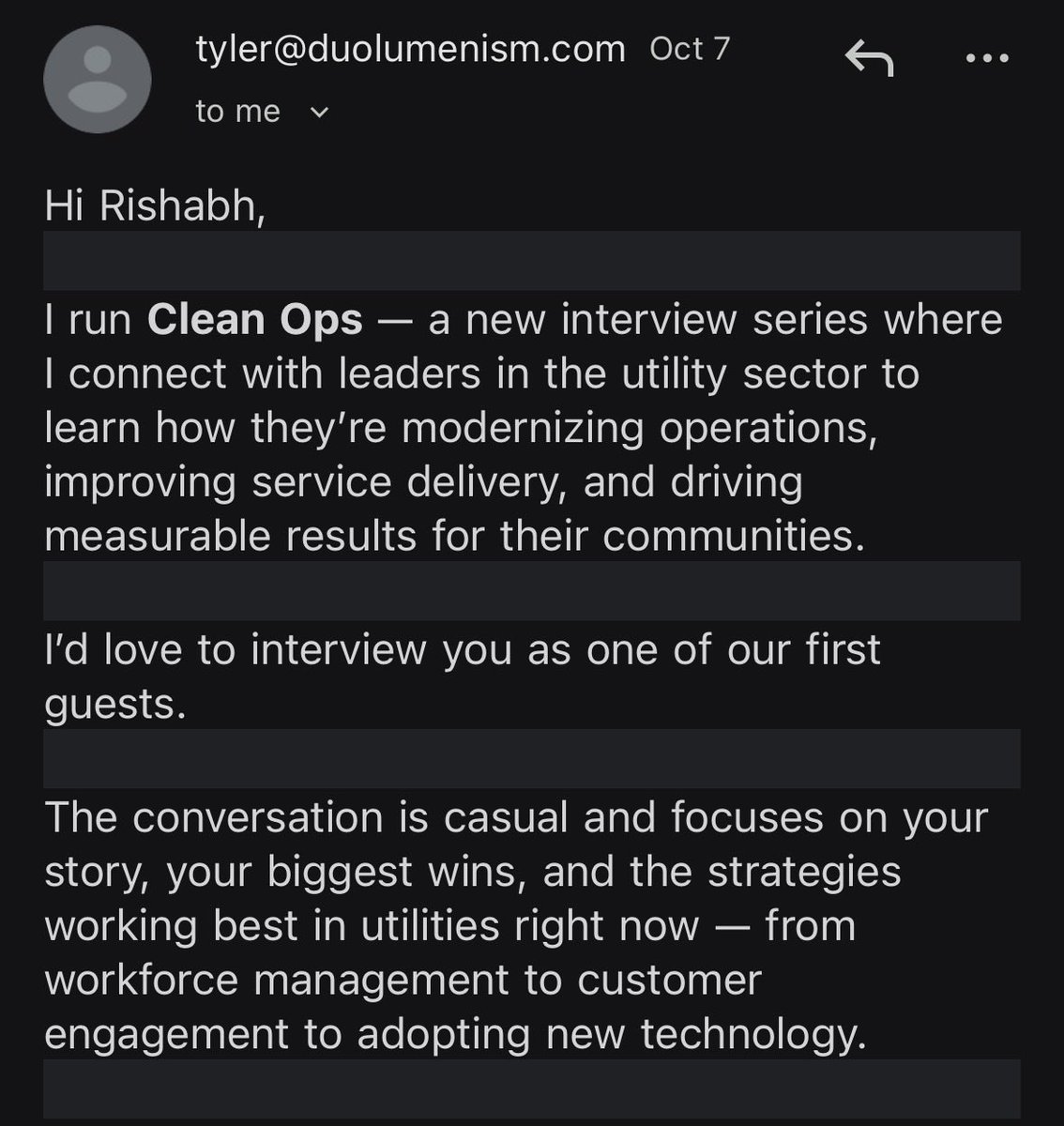 Lately I’ve been getting these “podcast invites” that are actually disguised sales calls.

They’ll say “We’d love to feature you on our show!” you join the Zoom, answer a few questions, and before it ends, they ask “Can we schedule another call to understand your pain points?”