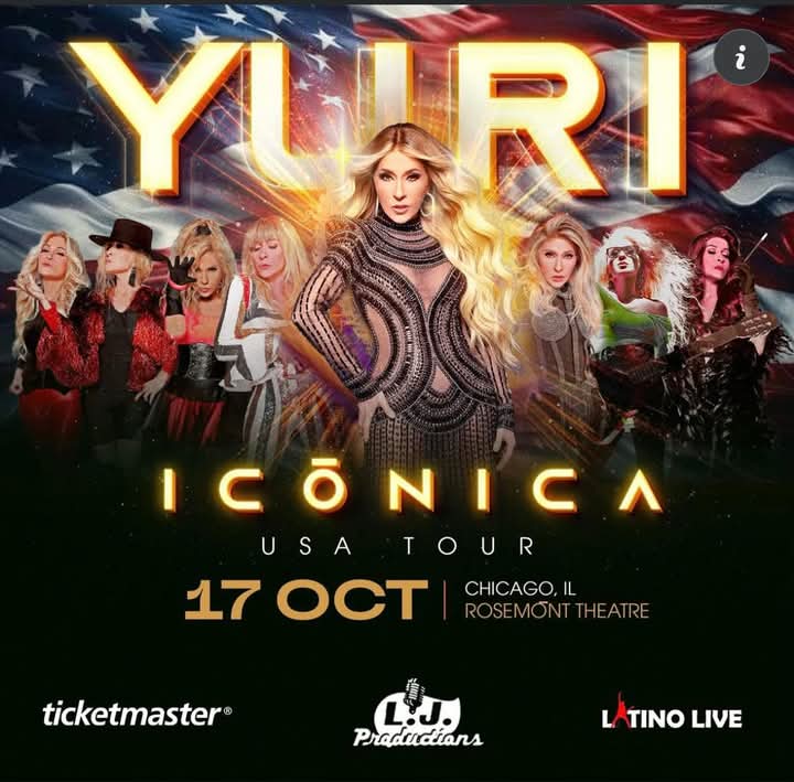 AnaYuritziCru15's tweet image. Atención familia de Chicago este 17 de  octubre llega @OficialYuri con su icónica Tour 2025 los esperamos no falten!!! 💫🤩❣️❤️😍☺️😘🥰🫶🌟✨ #baile #emocion #sorpresas