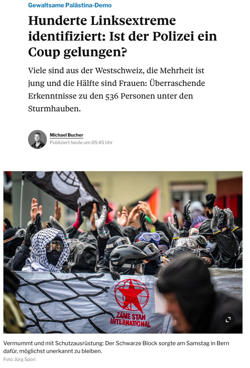 salegen's tweet photo. Früher kam der schwarze Block aus Zürich, heute aus der Romandie? Sie kommen schon mit Gewaltabsichten an die Demos, um Inhalte geht es ihnen nicht. Sie machen damit nur die Forderungen der friedlichen Teilnehmenden zunichte. #Gewalt #SchwarzerBlock #Bern https://t.co/zHspZrxRKY