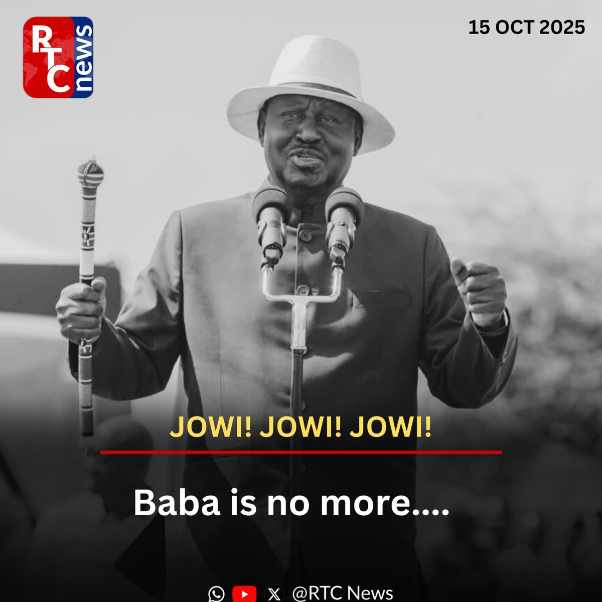 Papafreddyy's tweet photo. BREAKING NEWS: Raila has Kaput!
#RailaOdinga #Aoko #HereAndNow #Duale https://t.co/o5HXhMlncu