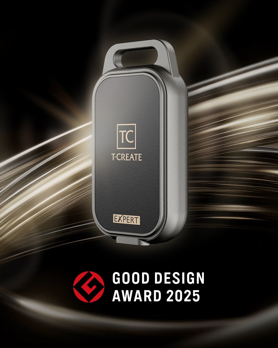 🎉グッドデザイン賞 2025 受賞✨
T-CREATE EXPERT P34Fは、世界初の“探せる”外付けSSD！📍Apple「探す」対応で、データも安心＆スタイリッシュに。創作も携帯も、これ一つで完結するクリエイター必携アイテム💡
このデザイン、あなたならどう使う？👇
teamgroupinc.com/jp/product-det…
#TCREATE #TEAMGROUP
