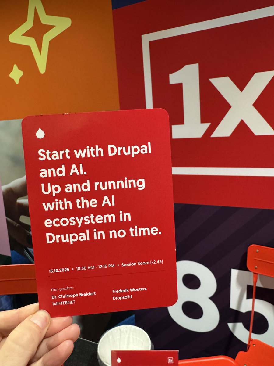 1xINTERNET's tweet image. Today at @DrupalConEur Vienna 🙌