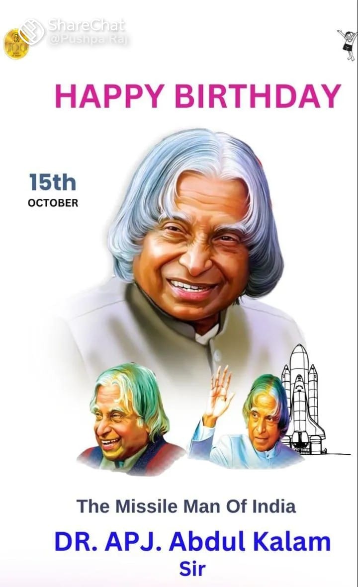 Gopi05M's tweet photo. #HappyBirthday #isro #MissileManOfIndia https://t.co/MowNnUc2Tm