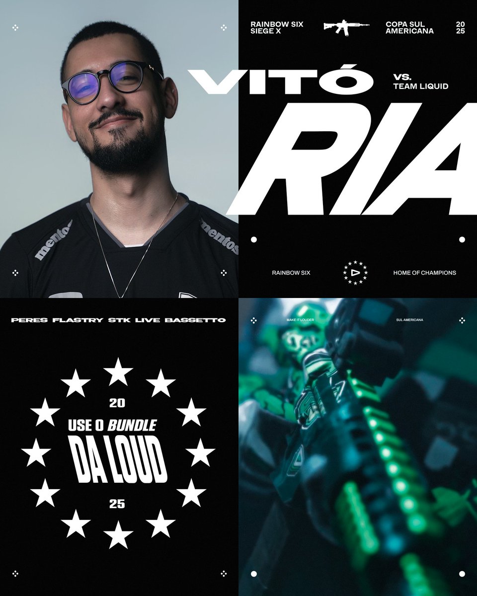 Sem lei do ex hoje 👋

A TUA 🫵 LOUD R6 está na Final Upper da Copa Sul-Americana!

Seguimos juntos pelo título. 

#goLOUD