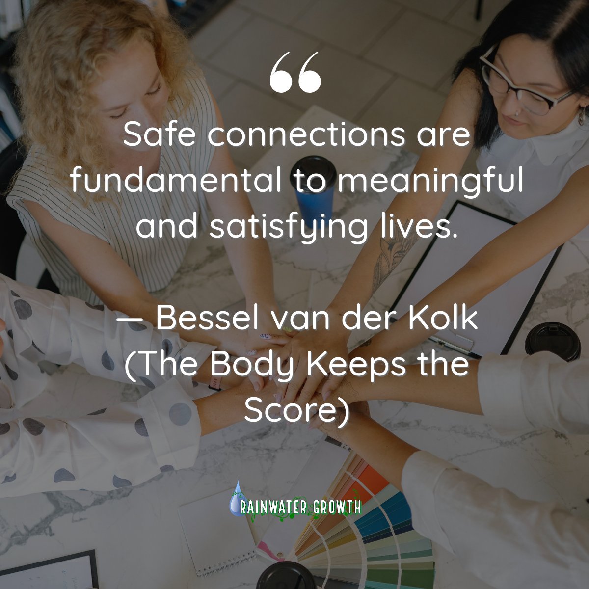 RainwaterGrowth's tweet image. Safe connections = meaningful lives. 

Let’s build spaces where growth thrives. 🌱 

#Leadership #ConnectionMatters