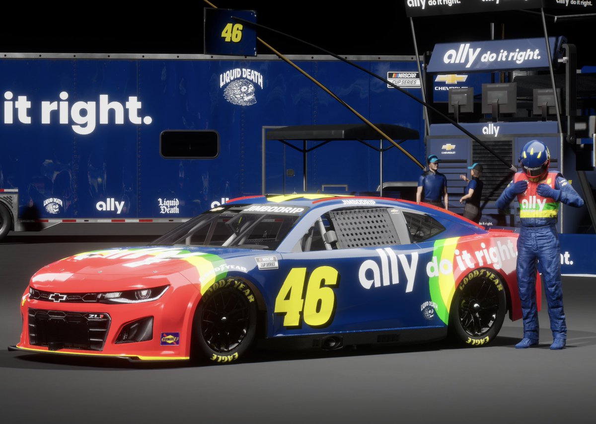 JimboDrip's tweet photo. @JoeyStone_8 @Nascar25Game @iRacingMyers I’m having a good time with it https://t.co/kyuNqCOf0U