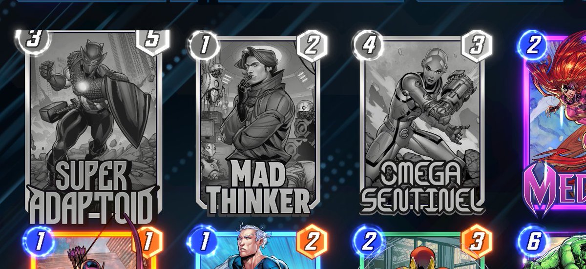 IREMIXx_snap's tweet image. Being almost collection complete nowadays, is nail biting and definitely needs planning ahead, but most important is never ever loosing free resources, every credit every token must be collected, every mission done #marvelsnap