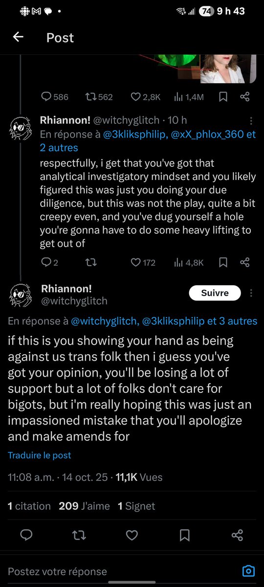 Elleir_Gab's tweet photo. @3kliksphilip @Zackrydz @comradeconor @xX_phlox_360 @Pektor3 @_sogz why did you block her, then? she has a nuanced, balanced take that gives you the benefit of the doubt and that i think a lot of us agree with. you could've easily apologized and explained. you still can! blocking and ignoring those opportunities only tells us you lack good faith. https://t.co/MVWEvkfcQK