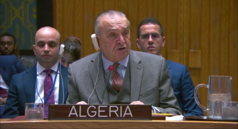 AfricanUnionUN's tweet photo. Today, the #UNSC held a meeting on #UNSMIL and the situation in Libya, with H.E. Ambassador Amar Bendjama, Permanent Representative of #Algeria 🇩🇿 to the United Nations, providing a joint-statement on behalf of the #A3Plus
Read the full A3 Plus here: https://t.co/iRNHrIfxa4 https://t.co/vHIXsZSax6