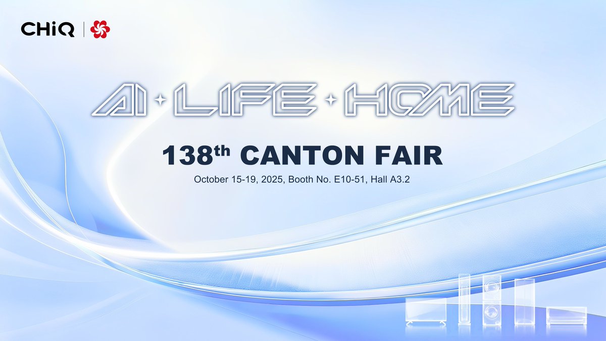 GlobalCHiQ's tweet image. ✨ Canton Fair 2025, let’s make life smarter and better together!
👉 What innovation are you most excited to see? Tell us in the comments!
📅 Guangzhou | 15 to 19 October 2025
📍 Booth E10-51, Hall A3.2

#CHiQ #CantonFair2025 #SmartWithStyle