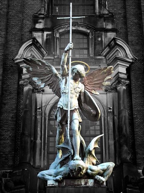 HumbleFlow's tweet photo. St. Michael the Archangel, defend us in battle. https://t.co/8YXfhK92kf