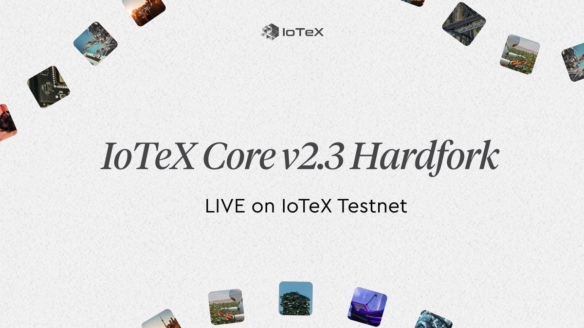 iotex_dev's tweet image. IoTeX Core v2.3 is live on Testnet ⚙️
@iotex_io continues evolving its L1 toward stronger decentralization, scalability and reliability! 

✅IIP-50: This hardfork activates IIP-50 — a major step toward improving network reliability and delegate accountability by rewarding…